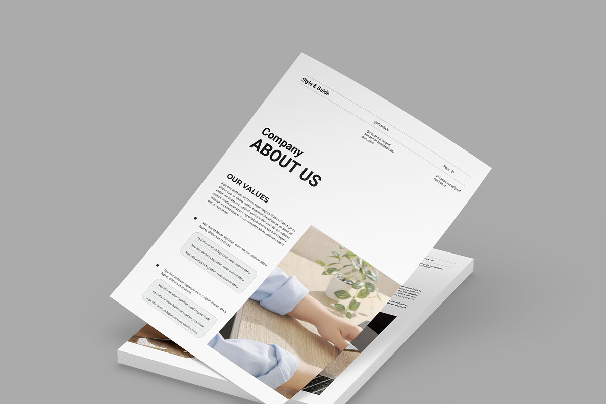Company Profile Template, a Brochure Template by Alvi-Studio (Photo 4 of 6)