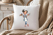 Whimsical 4th of July Nurse Clipart, an Illustration by OK Design (Thumbnail 6 of 6)