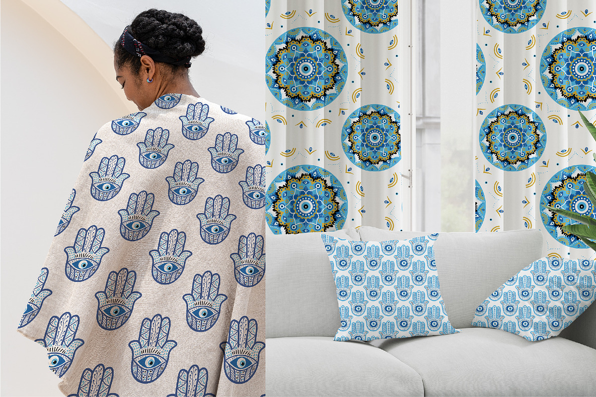 Nazar bonchuk evil eyes patterns, a Pattern Graphic by Michiru13 (Photo 7 of 24)