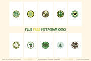 Groovy Green Instagram Templates Set, a Social Media Template by Hell Yeah Designs (Thumbnail 7 of 11)