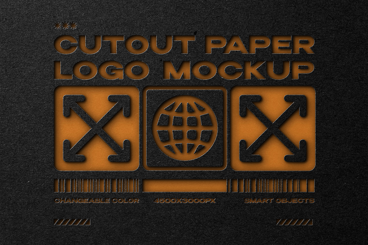 Cutout Paper Logo Mockup, a Mockup by Design Squad (Photo 1 of 6)
