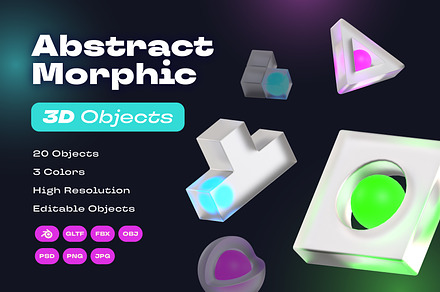 Abstract Morphic 3D, an Object 3D Model by kerismaker