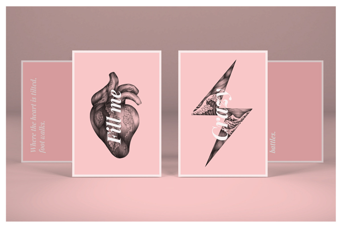 Thunder and Heart Postcard 01, a Flyer Template by Isbela  (Photo 4 of 5)