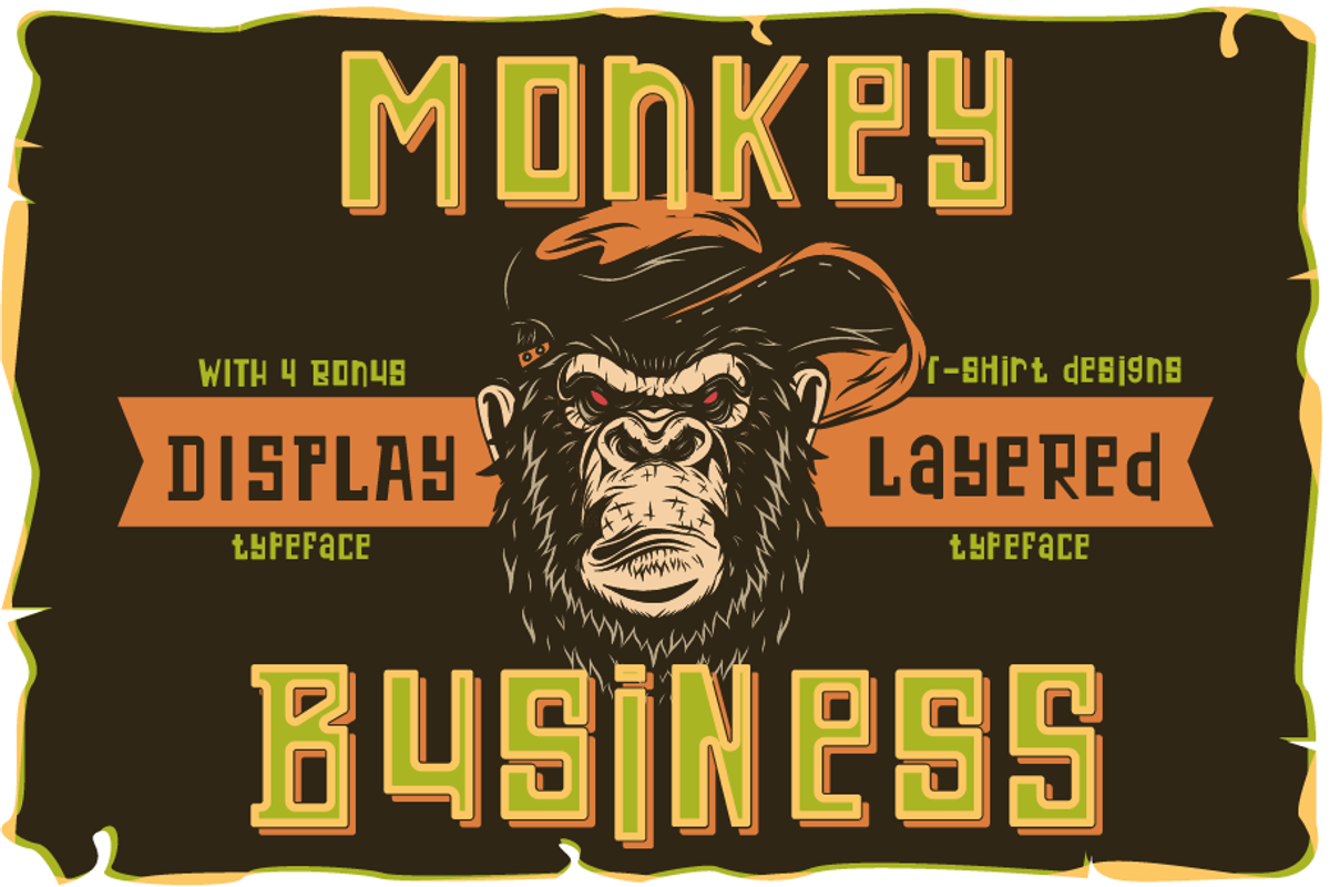 Monkey business font and designs, a Symbol Font by Heather_insane (Photo 1 of 5)