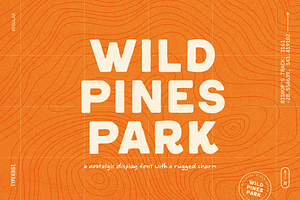 Wild Pines Park National Park Font