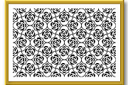Flower geometric pattern with roses, a Pattern Graphic by RODINA (Thumbnail 2 of 3)