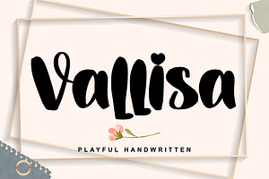 Vallisa, a Script Font by Letterara