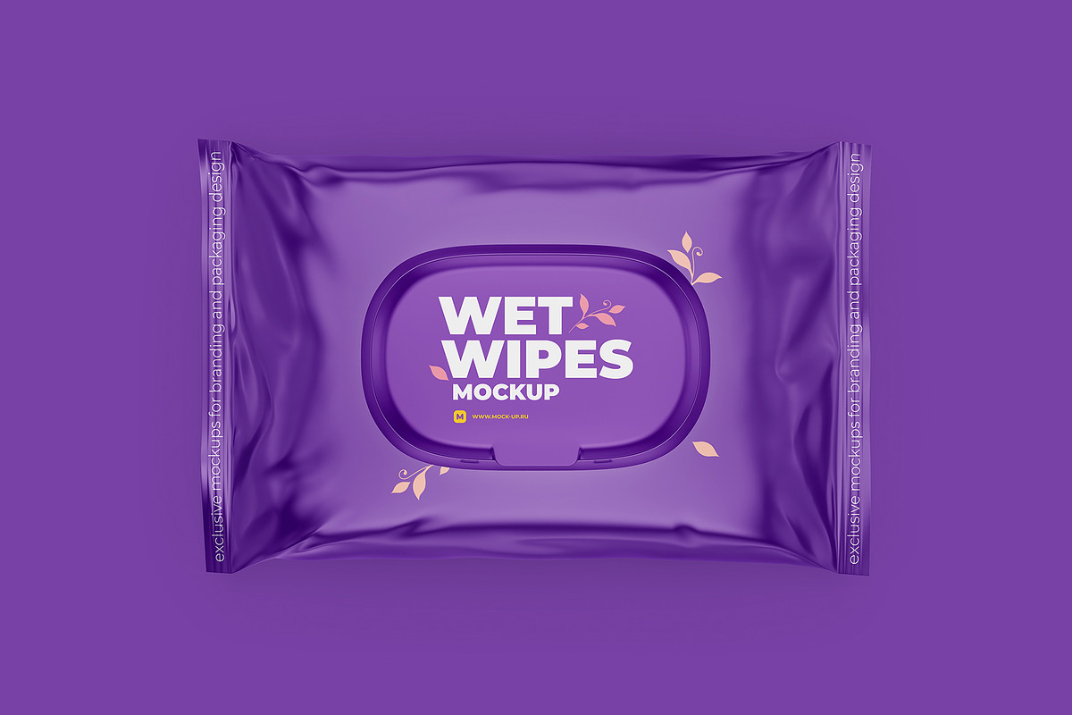 Wet Wipes with Cap mockup, a Cups & Container Mockup by easymock (Photo 5 of 8)