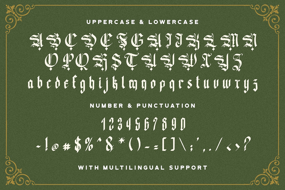 Kingston Williams - Blackletter Font, a Blackletter Font by StringLabs (Photo 8 of 8)