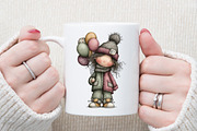 Quirky New Year Girl Clipart, an Illustration by Sublimation Artist (Thumbnail 5 of 6)