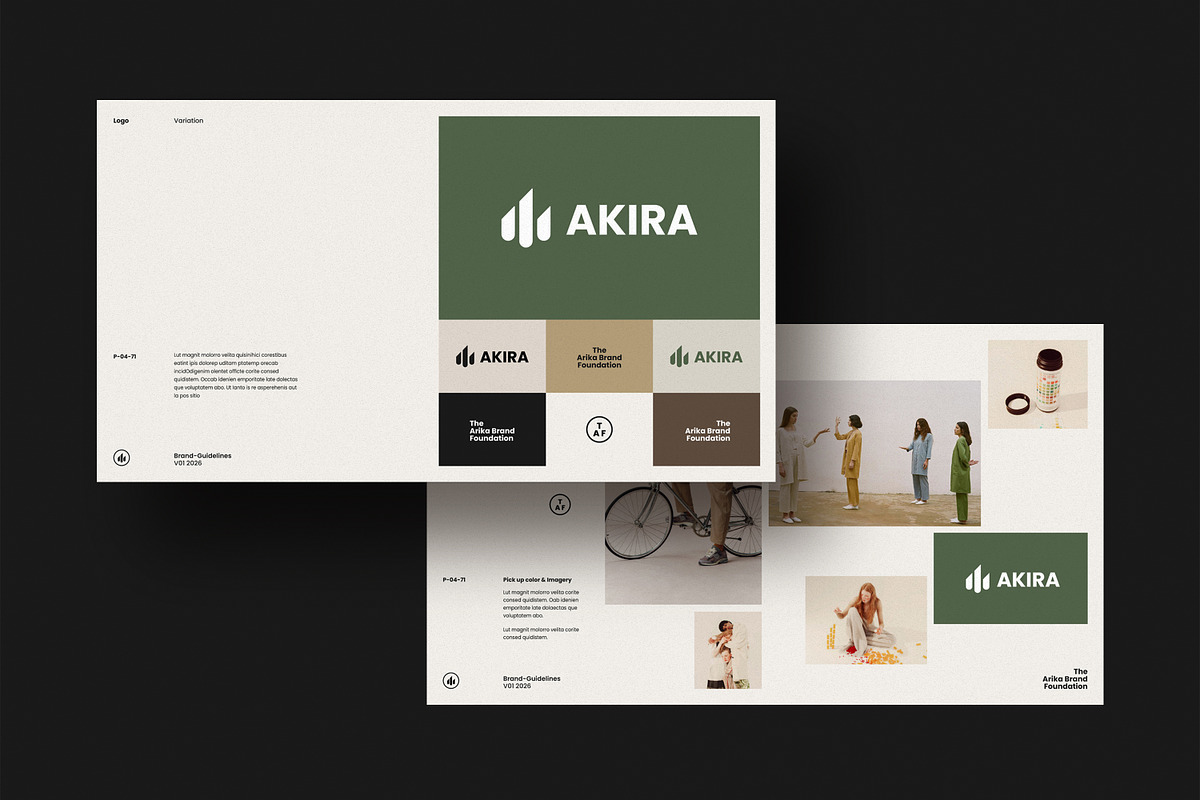 AKIRA | Brand Guidelines, a Presentation Template by S A N D Y (Photo 5 of 12)