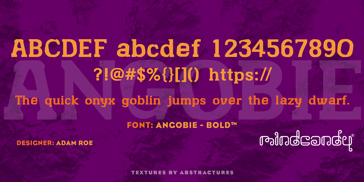 Angobie™, a Handwritten Font by MINDCANDY (Photo 3 of 3)