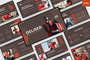 Delivery Service PowerPoint, a Presentation Template by BeadyLab