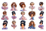 Princesses PNG Clipart Bundle, a Person Illustration by Nicolle's Colorful Art (Thumbnail 2 of 6)