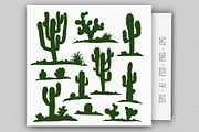 Vector Cacti & Succulents Set, an Object Illustration by MSA-Graphics (Thumbnail 2 of 6)