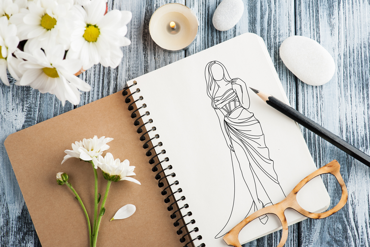 Fashion Dress Coloring Pages Volume 1