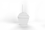 Cartoon I Heart Mom Cupcake Mockup, a Merchandise Mockup by Qaleb Studio (Thumbnail 2 of 2)