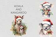 Christmas Australian Animals Clipart, a Seasonal Illustration by Pawcasso's Portraits (Thumbnail 7 of 9)