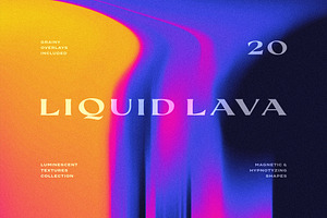 Liquid Lava Luminescent Textures