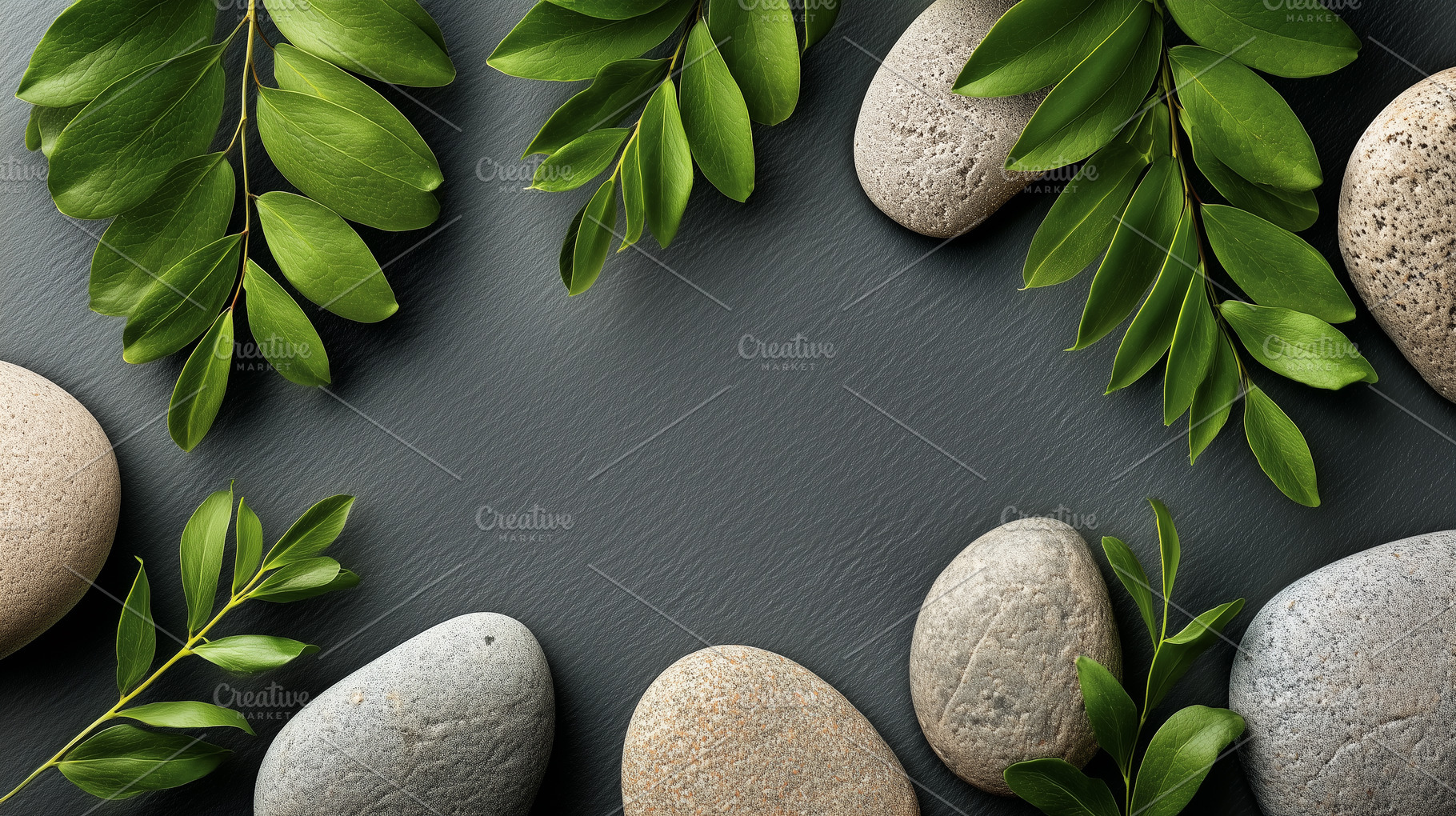 Calming composition of smooth pebble, a Nature Photo by MistyDay