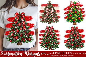 Preppy Christmas Tree PNG, a Work Illustration by SinaCreation