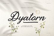 Dyatorn | Brush Handwritten Font, a Script Font by gracetype_studio (Thumbnail 1 of 14)