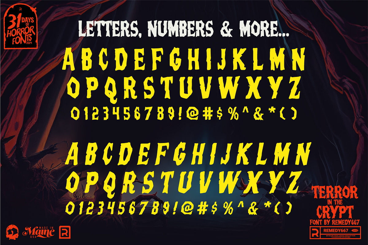 Terror in the Crypt, a Handwritten Font by Remedy667 (Photo 5 of 5)