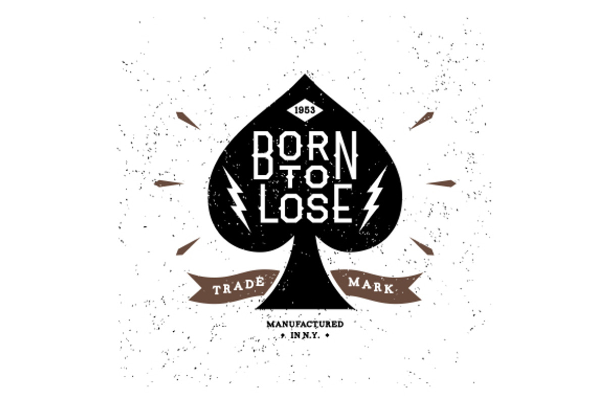 Vintage Label Born To Win, a Branding & Logo Template by Ezepov (Photo 3 of 3)