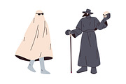 Halloween people set + patterns, a Person Illustration by Good Studio (Thumbnail 2 of 19)
