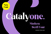 Catalyone - Fashion Font, a Serif Font by RockboyStd (Thumbnail 1 of 12)