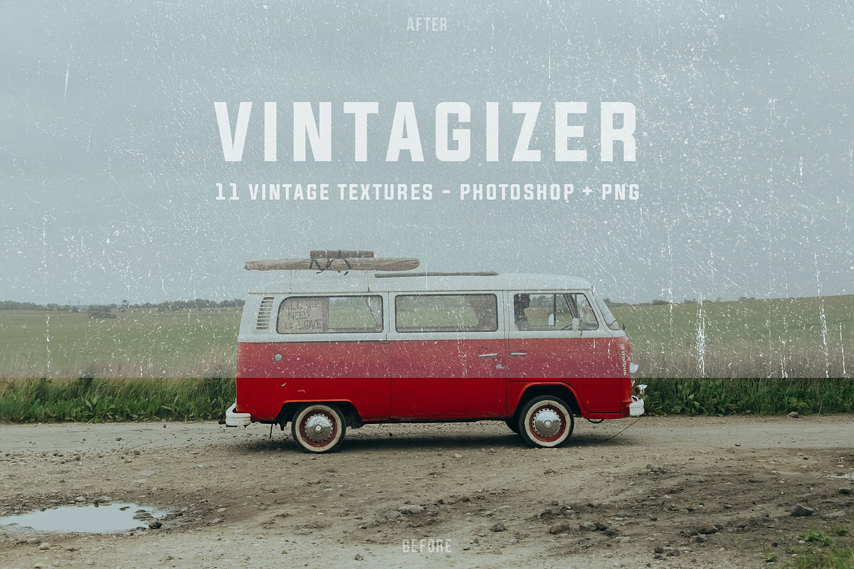 VINTAGIZER Vintage Photoshop Texture, a Templates & Theme by velvetmade.designs (Photo 1 of 9)
