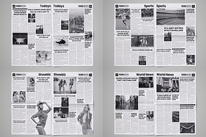 Newspaper Design Bundle - 6 In One