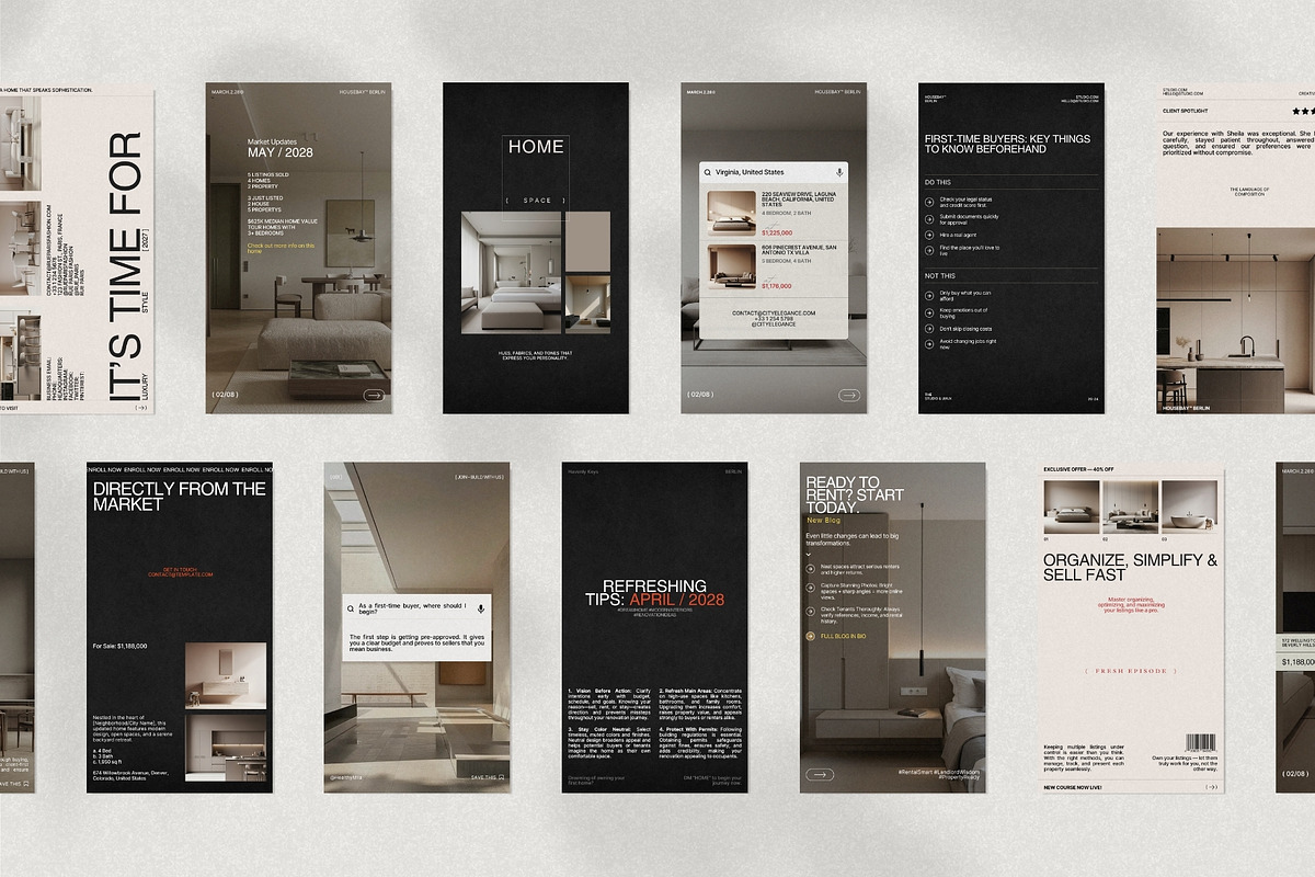 Real Estate Social Media Story Kit, a Social Media Template by Prapti Design (Photo 3 of 10)