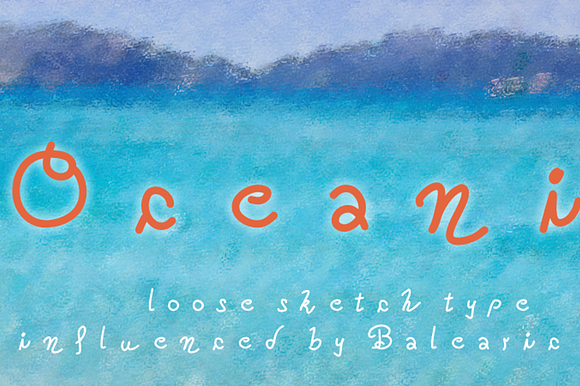 Oceania, a Balearic vacation font preview 3