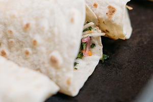 Doner kebab street food shawarma row flatbread, a Food & Drink Photo by Photo Drive Studio