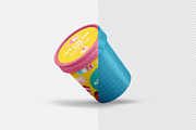 Ice Cream Tub Mockup - 8 views, a Packaging Mockup by Illusiongraphic (Thumbnail 14 of 19)