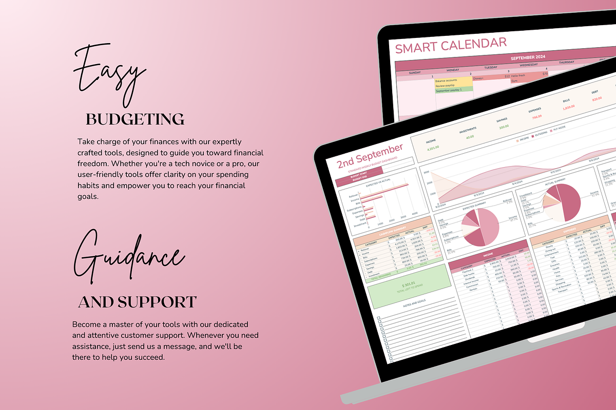 Standard Weekly Budget - Red, a Templates & Theme by The Creative Plans co (Photo 9 of 10)
