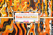 Orange Abstract Pattern, a Pattern Graphic by Printable Treasure (Thumbnail 1 of 4)