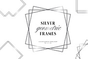 Geometric Silver Frames, a Decorative Illustration by ChicGraphix (Thumbnail 1 of 5)
