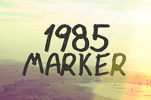 1985 Marker, a Font by ZedProMedia