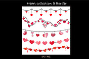 Valentine's Day Heart Border, a Decorative Illustration by gulsengunel (Thumbnail 1 of 5)