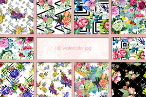 100 Patterns Of Flower Bouquets JPG