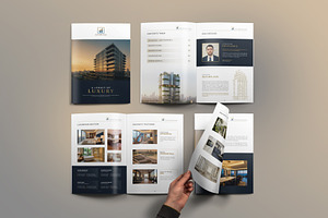 Modern Real Estate Brochure Template, a Brochure Template by VectStock