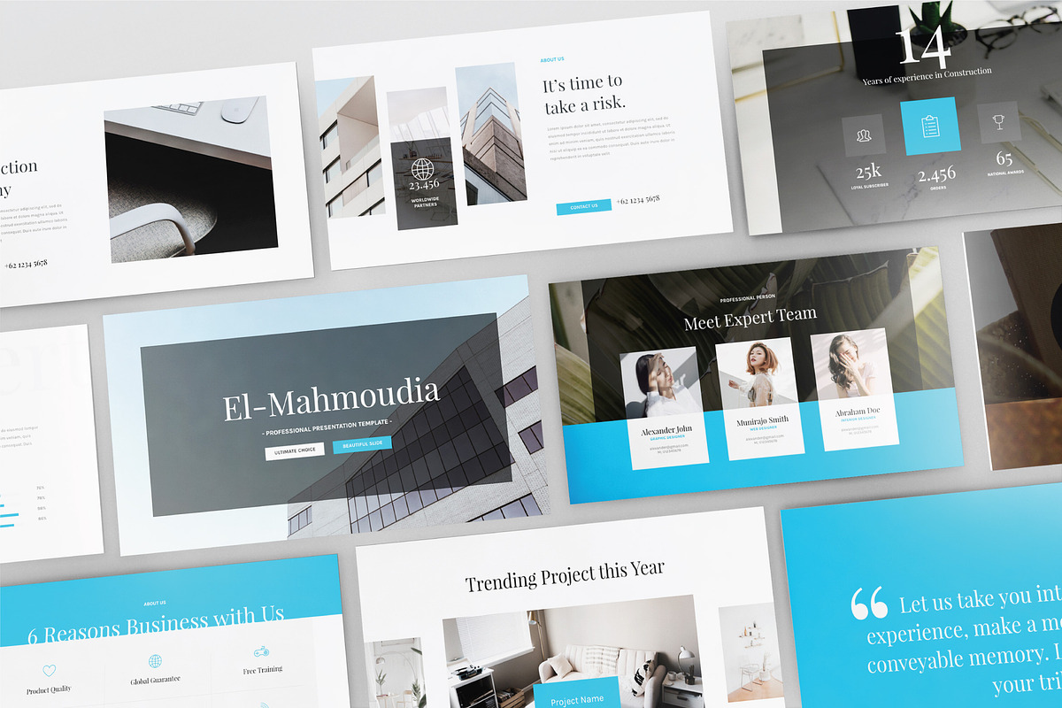 EL- MAHMOUDIA - Powerpoint Template, a Presentation Template by Shafura