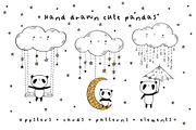 Cute pandas, an Animal Illustration by Tkoko vectors & patterns (Thumbnail 1 of 8)