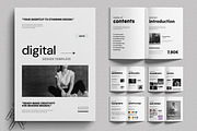 Clean Minimal Digital Portfolio, a Brochure Template by MightyDesign (Thumbnail 1 of 6)