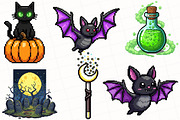 Pixel Art Halloween Sublimation, an Illustration by OK Design (Thumbnail 2 of 5)