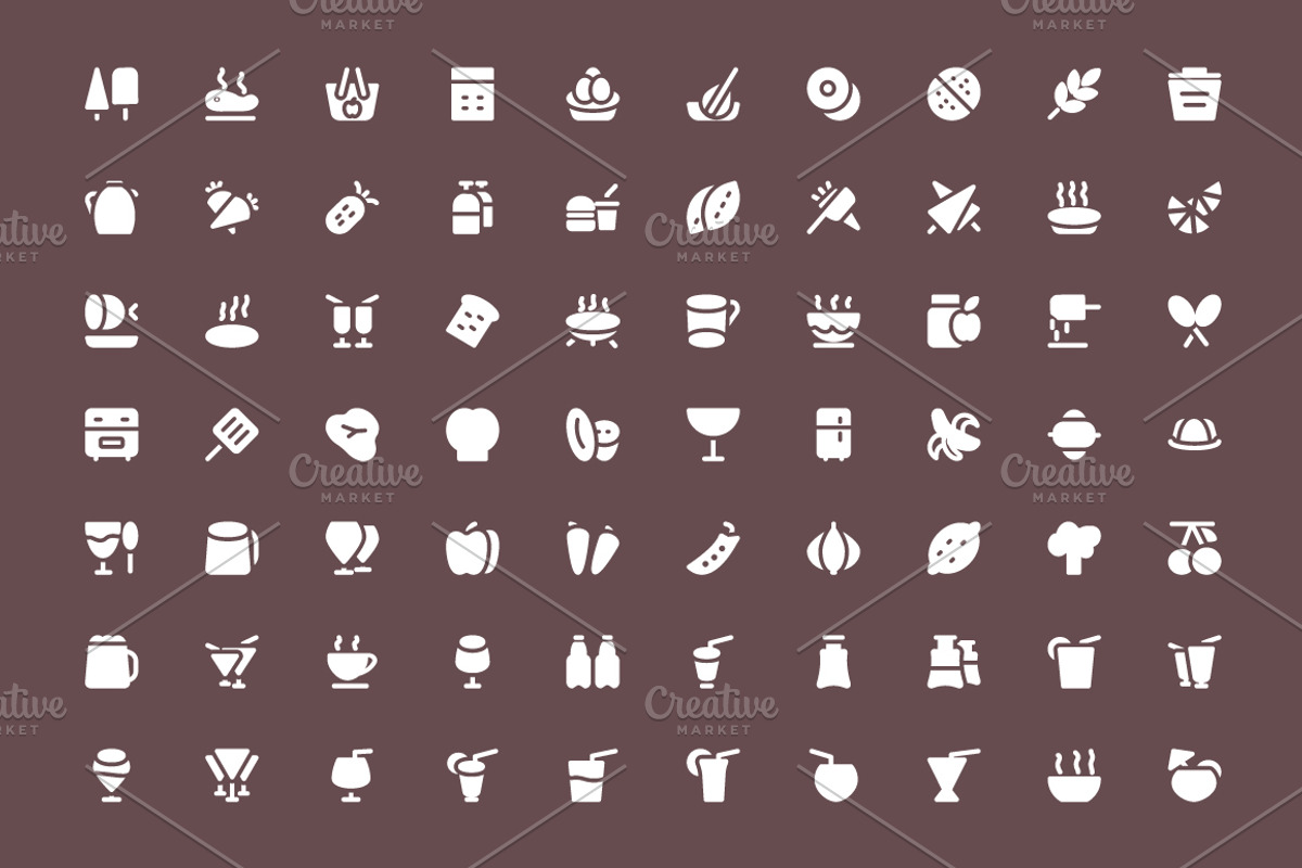 325+ Food Vector Icons preview 3