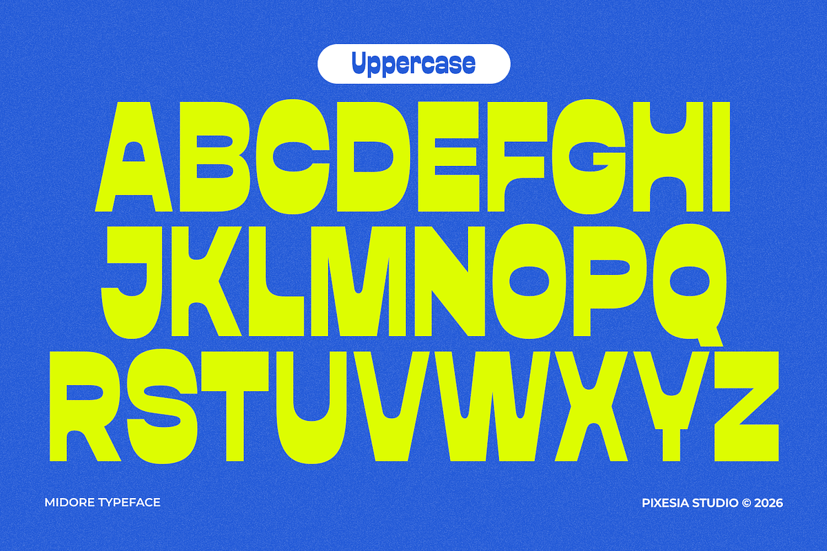 Midore - Bold Dislay Font, a Sans Serif Font by Pixesia Studio (Photo 9 of 12)