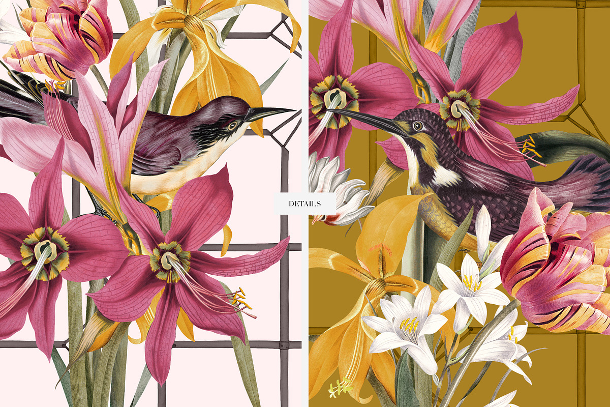 Garden Geometry Seamless Patterns, a Pattern Graphic by LEAFure (Photo 7 of 11)